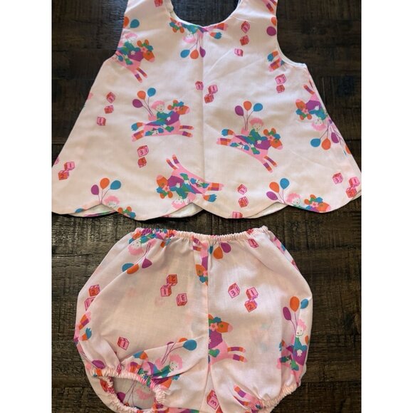 Vintage Baby Girl Two Piece Outfit First Impressions Size 9-12 Months - Picture 1 of 7